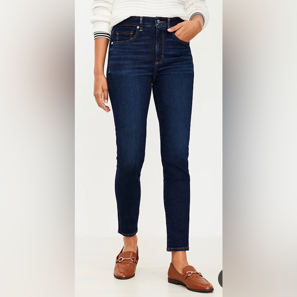 Tall High Rise Skinny Jeans in Classic Dark Indigo Wash